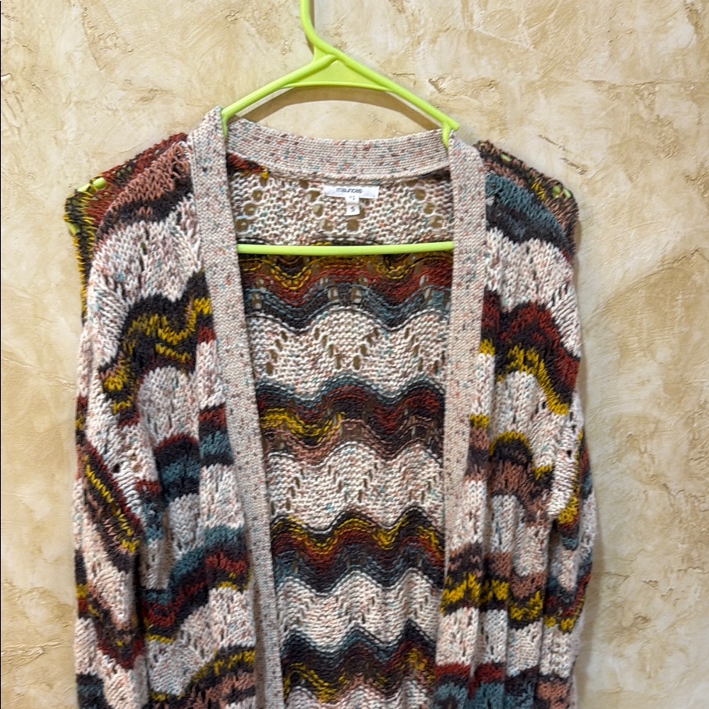 Multicolor Chevron Knit Women's Sweater